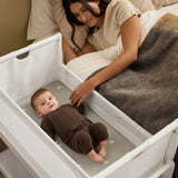 Snuzpod 5 Bedside Crib - White