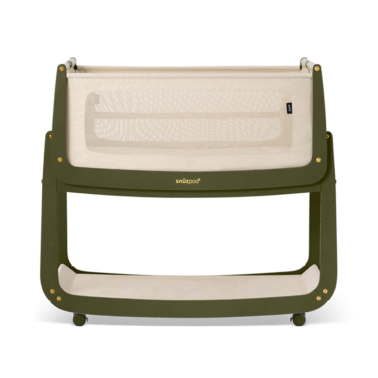 Snuzpod 5 Bedside Crib - Olive