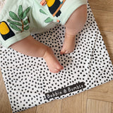 Travel Changing Mat - Black Spotty Print