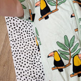 Travel Changing Mat - Black Spotty Print