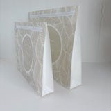 Hospital Bag Organiser Pouches - Unisex Beige Leaf Print