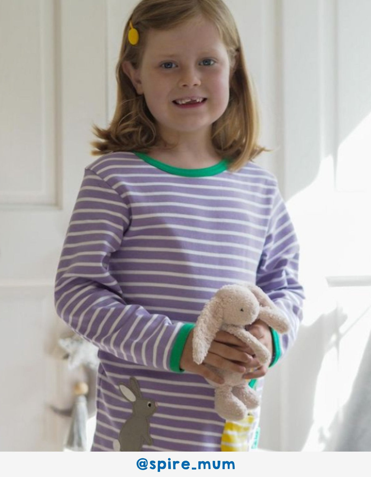 Toby Tiger Organic Spring Applique Long-Sleeved T-Shirt