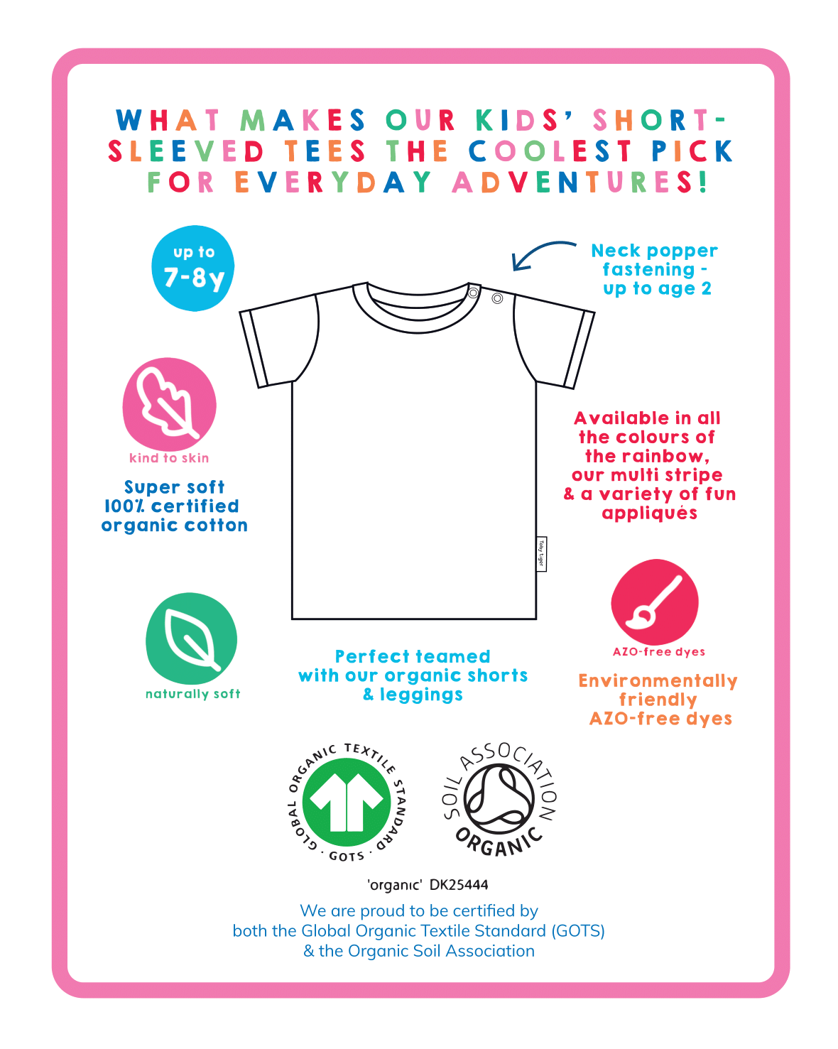 Toby Tiger Organic Animal Farm Applique Short-Sleeved T-Shirt