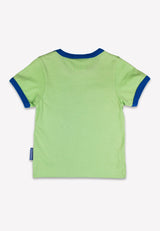 Toby Tiger Organic Hillside Applique Short-Sleeved T-Shirt