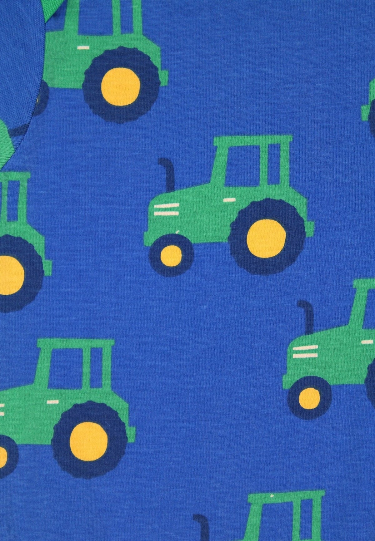 Toby Tiger Organic Hillside Tractor Print Baby Body