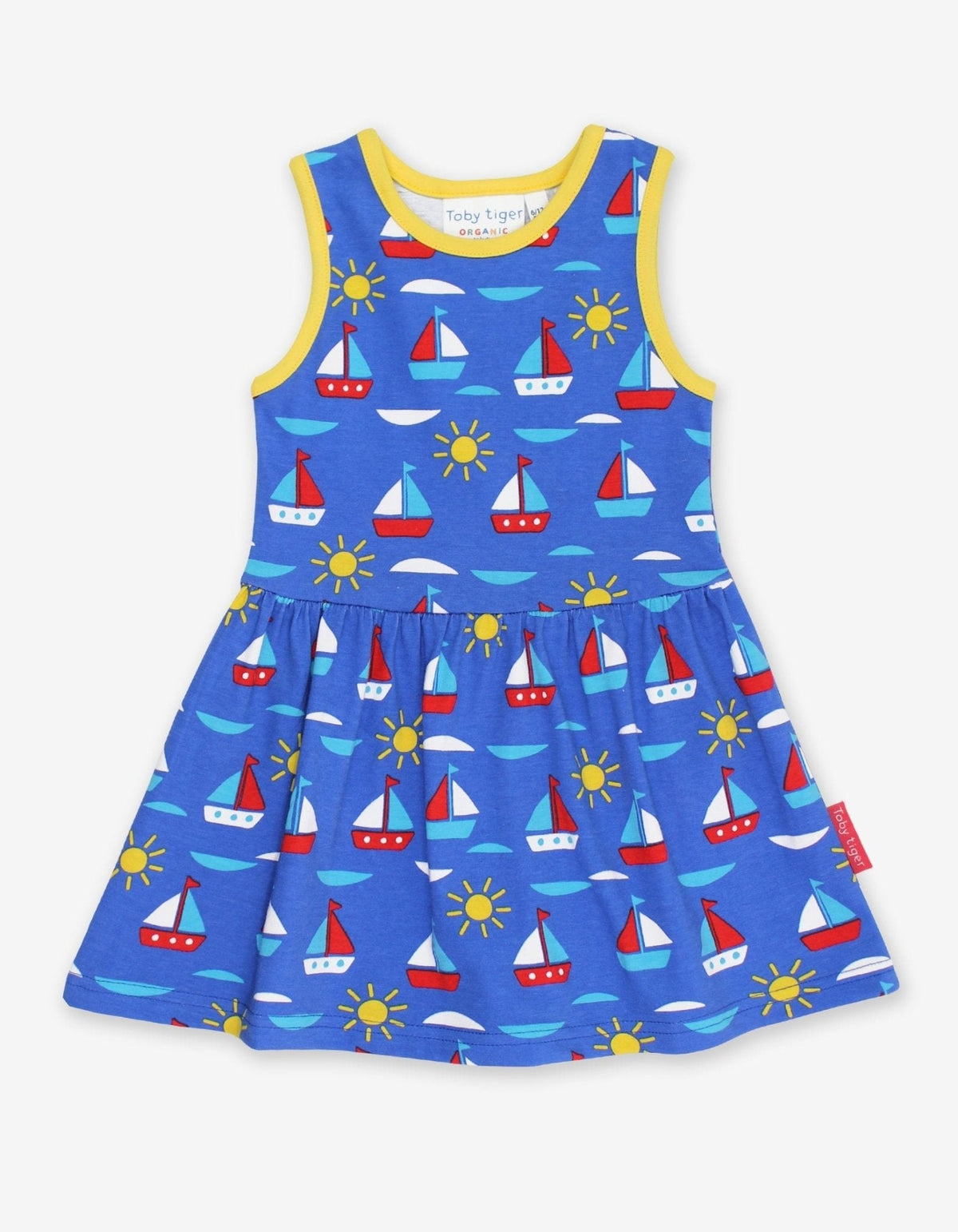 Toby Tiger Organic Boat Print Summer Dress