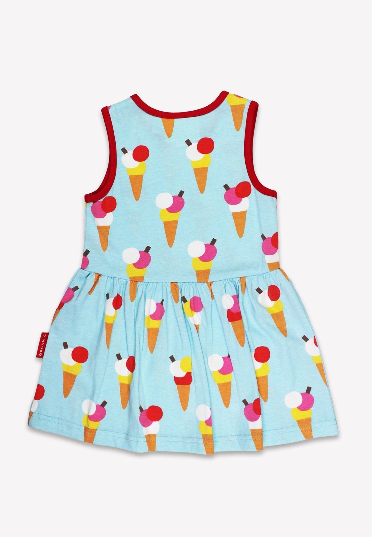 Toby Tiger Organic Ice Cream Cones Print Summer Dress
