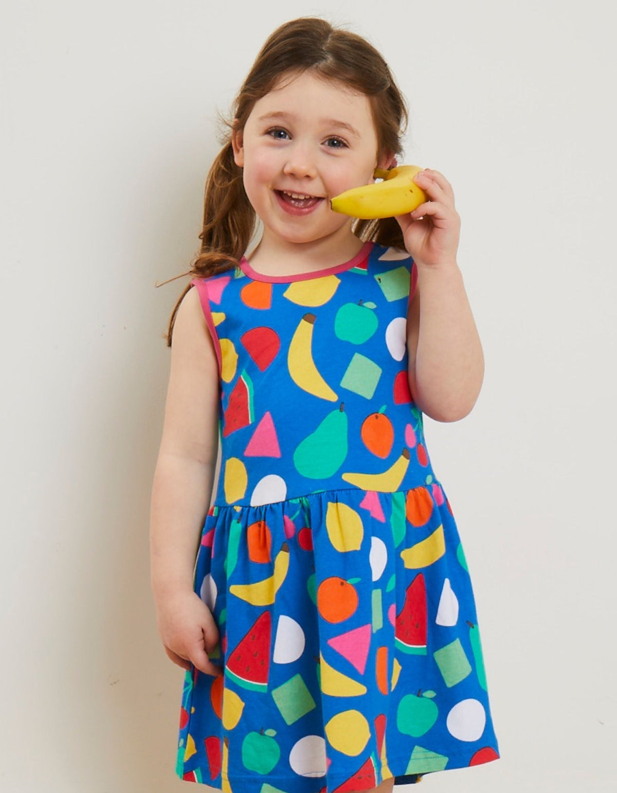 Toby Tiger Organic Fruit Print Summer Dress