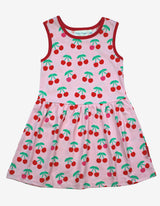 Toby Tiger Organic Cherry Print Summer Dress