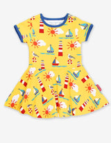 Toby Tiger Organic Seaside Print SS Skater Dress