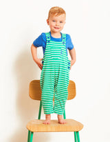 Toby Tiger Organic Blue Basic Short-Sleeved T-Shirt