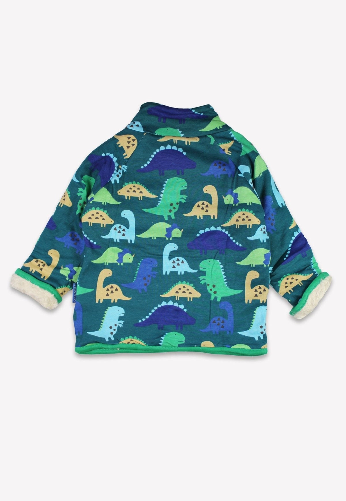 Toby Tiger Organic Tonal Dinosaur Print Fleece Sweatshirt