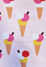 Toby Tiger Ice Cream Cones Print Long-Sleeved Kids' Swimsuit