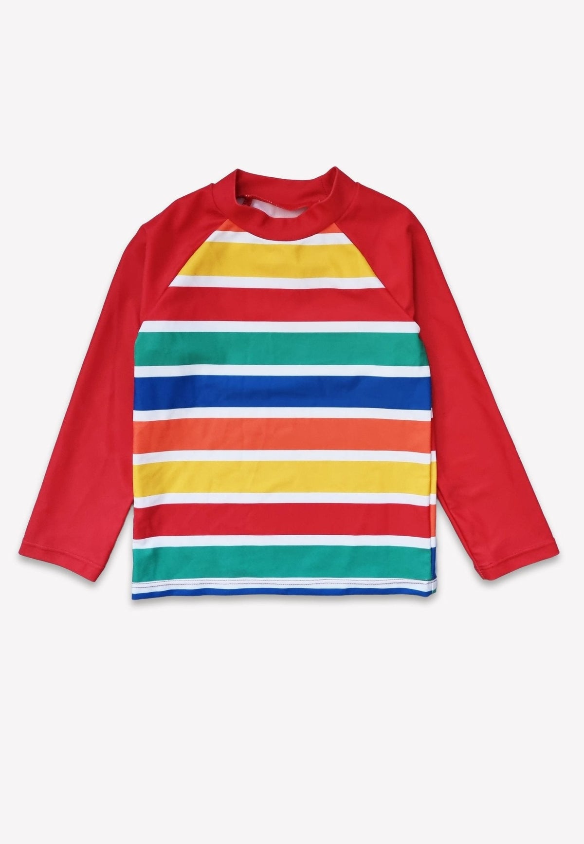 Toby Tiger Happy Stripe Print Kids' Swim Rash Vest