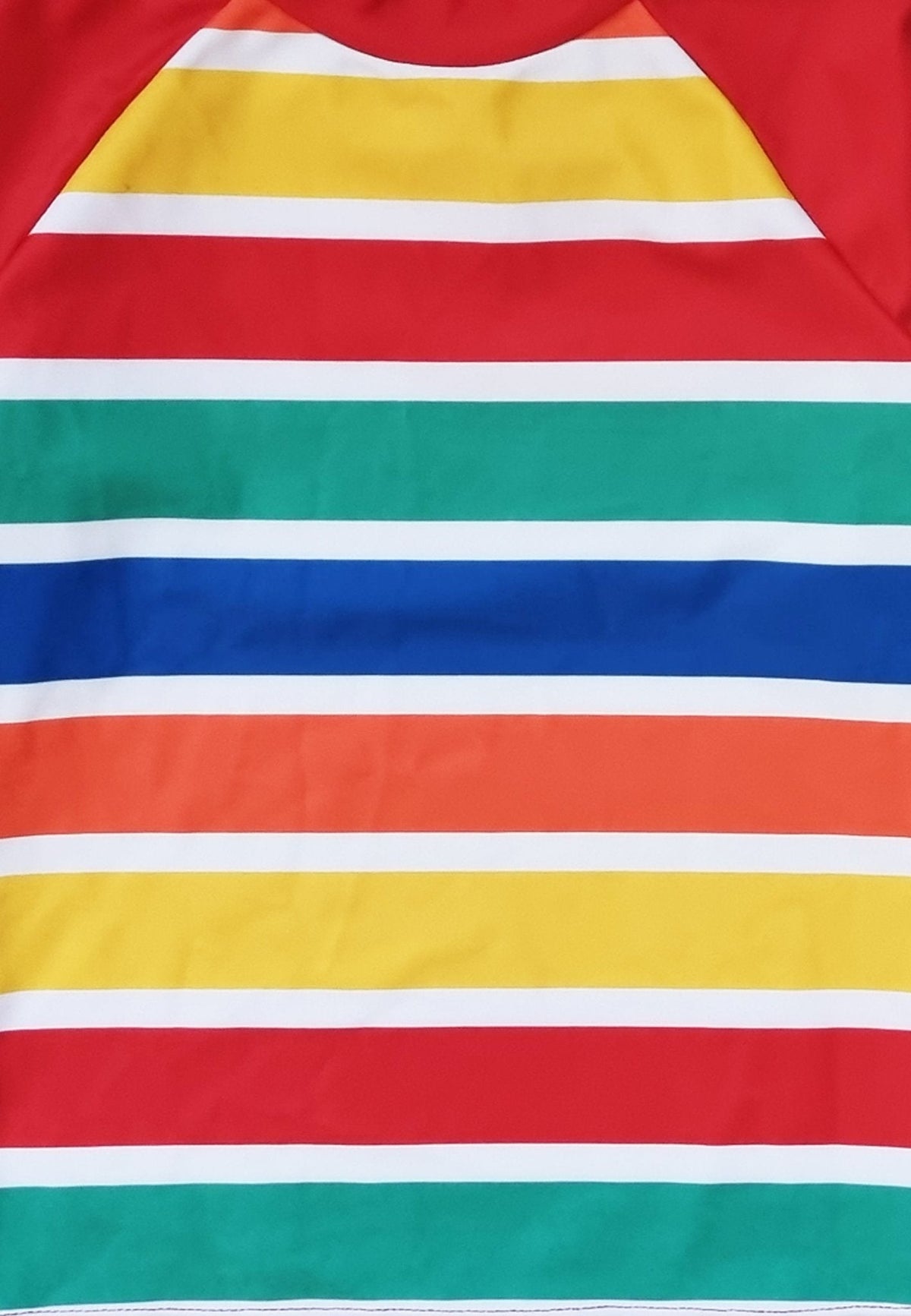 Toby Tiger Happy Stripe Print Kids' Swim Rash Vest