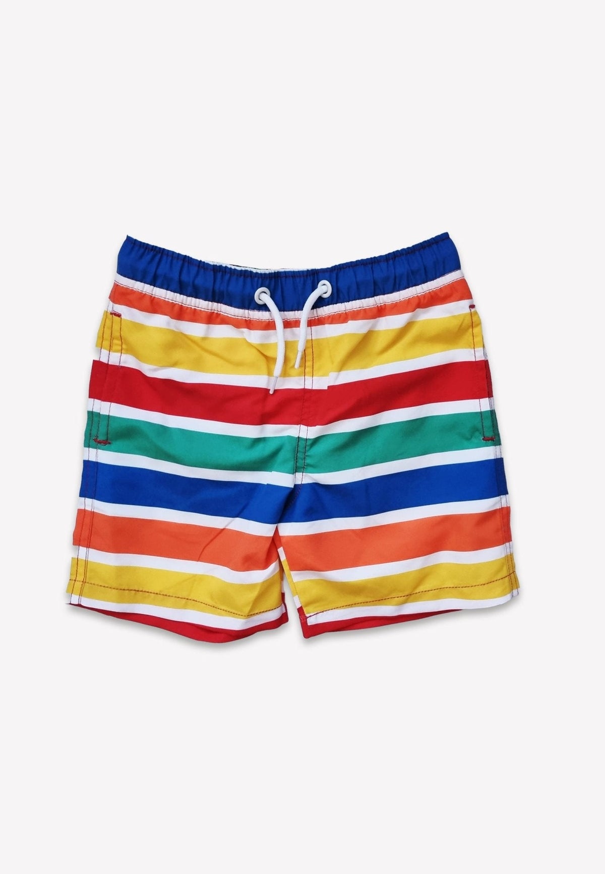 Toby Tiger Happy Stripe Print Kids' Swim Shorts