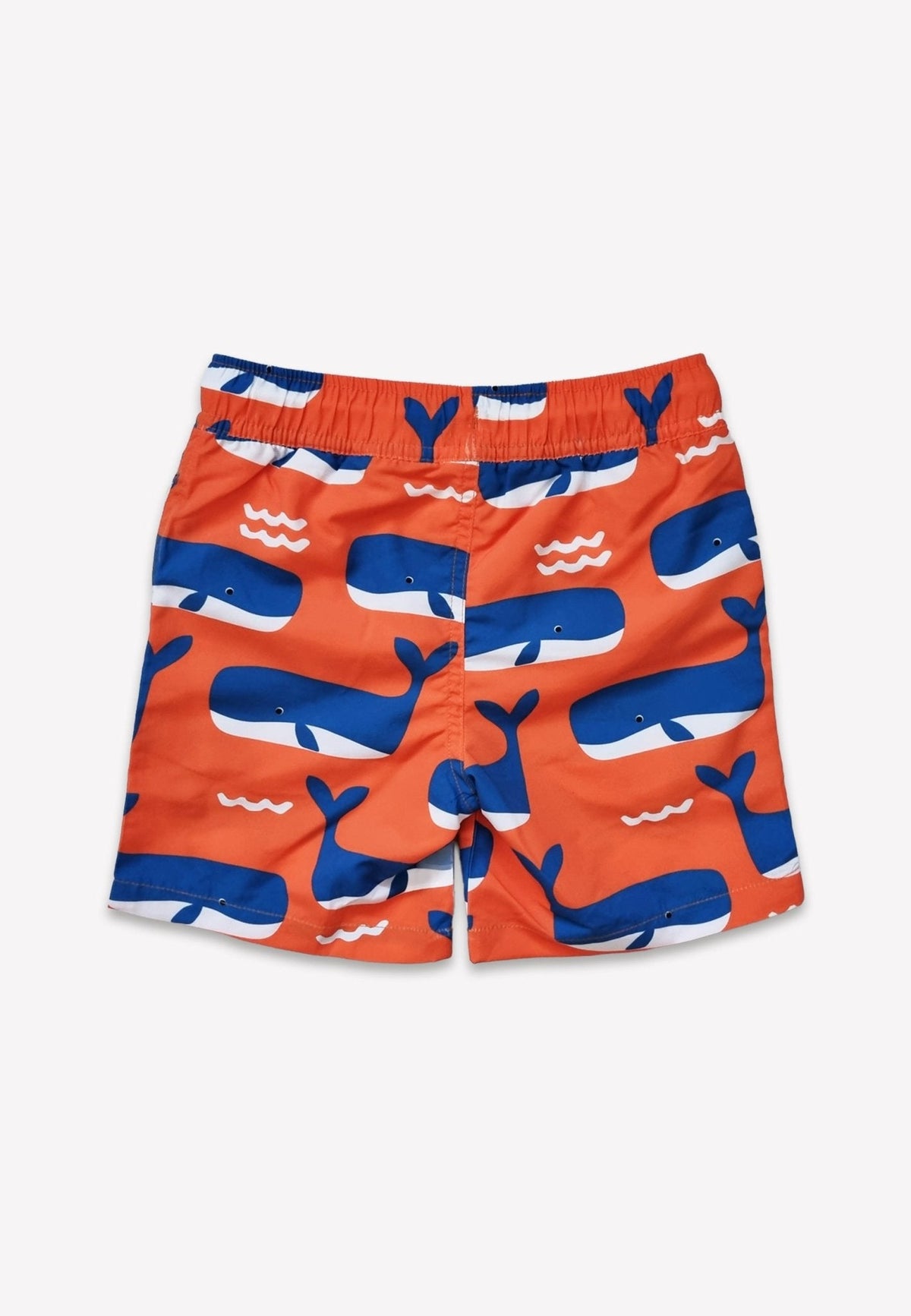 Toby Tiger Whale Waves Print Kids' Swim Shorts