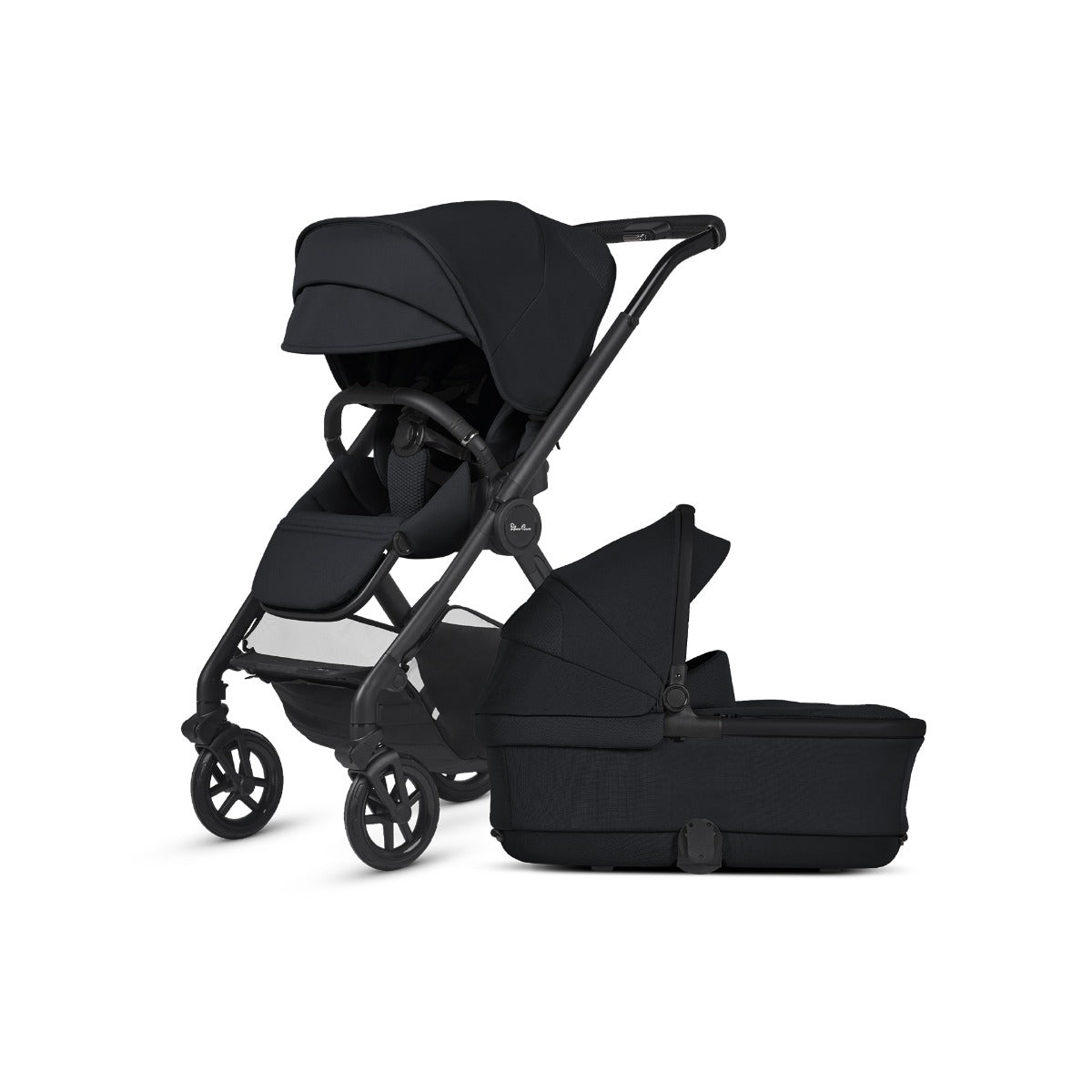 Silver Cross Reef 2 Pushchair and First Bed Folding Carrycot - Space