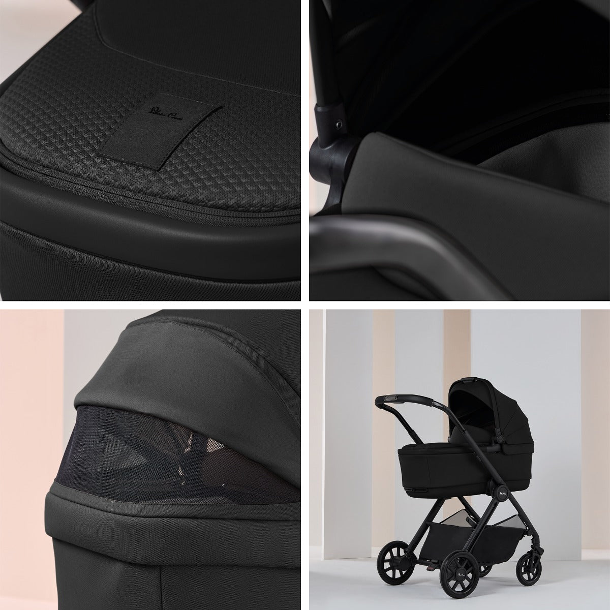 Silver Cross Reef 2 Pushchair and First Bed Folding Carrycot - Space