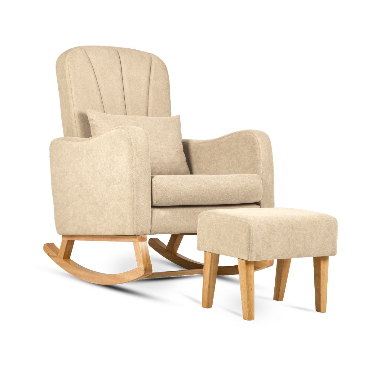 Silver Cross Carmel Nursing Chair - Almond/Cream