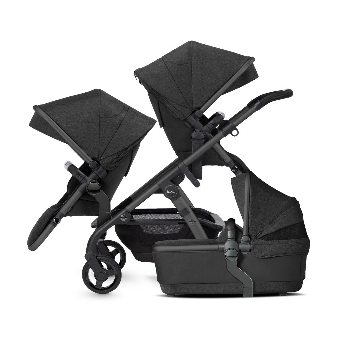Silver Cross Wave 3 Single to Double Pushchair - Onyx
