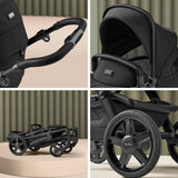 Silver Cross Wave 3 Single to Double Pushchair - Onyx