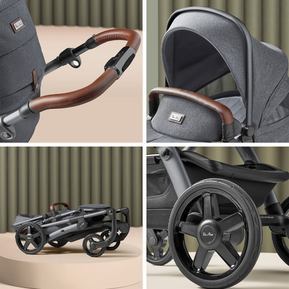 Silver Cross Wave 3 Single to Double Pushchair - Lunar