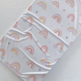 Travel Changing Mat - Pink Rainbow