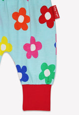 Toby Tiger Organic Rainbow Bloom Print Yoga Pants