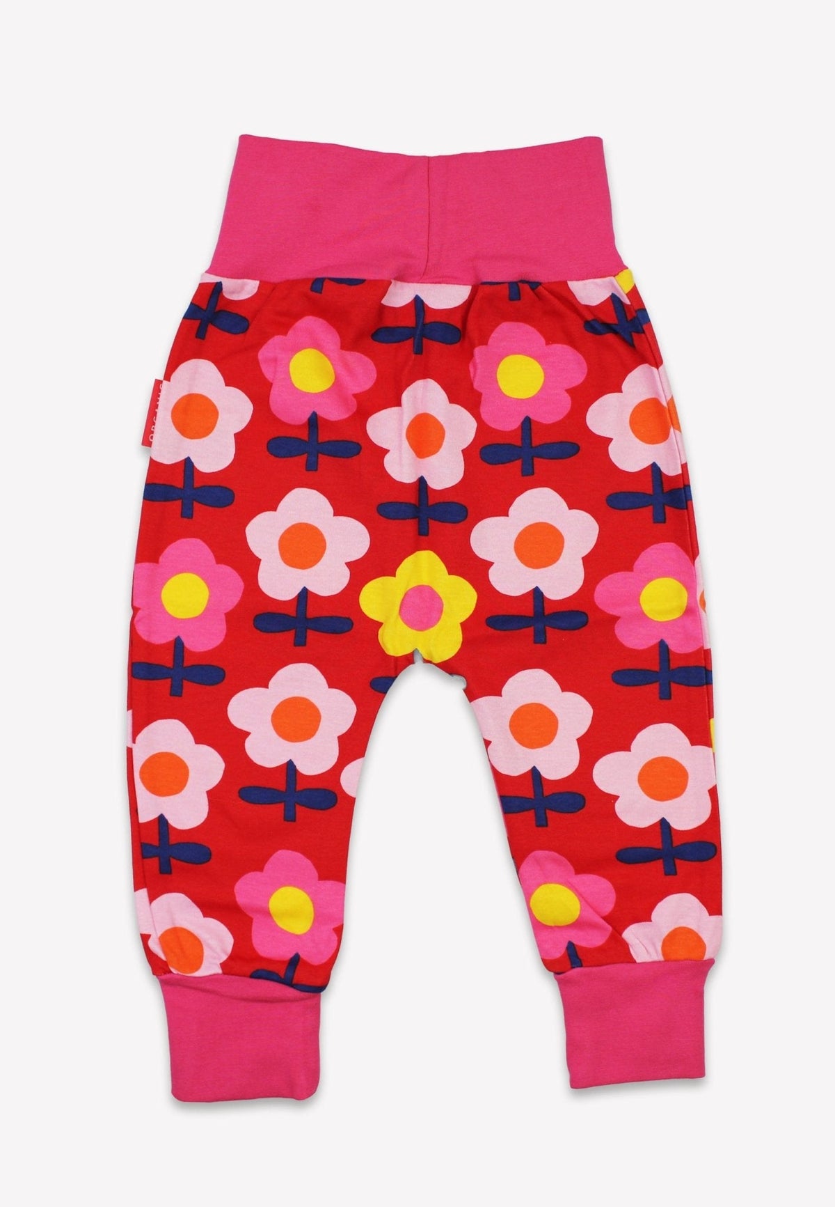 Toby Tiger Organic Pink Flower Print Yoga Pants