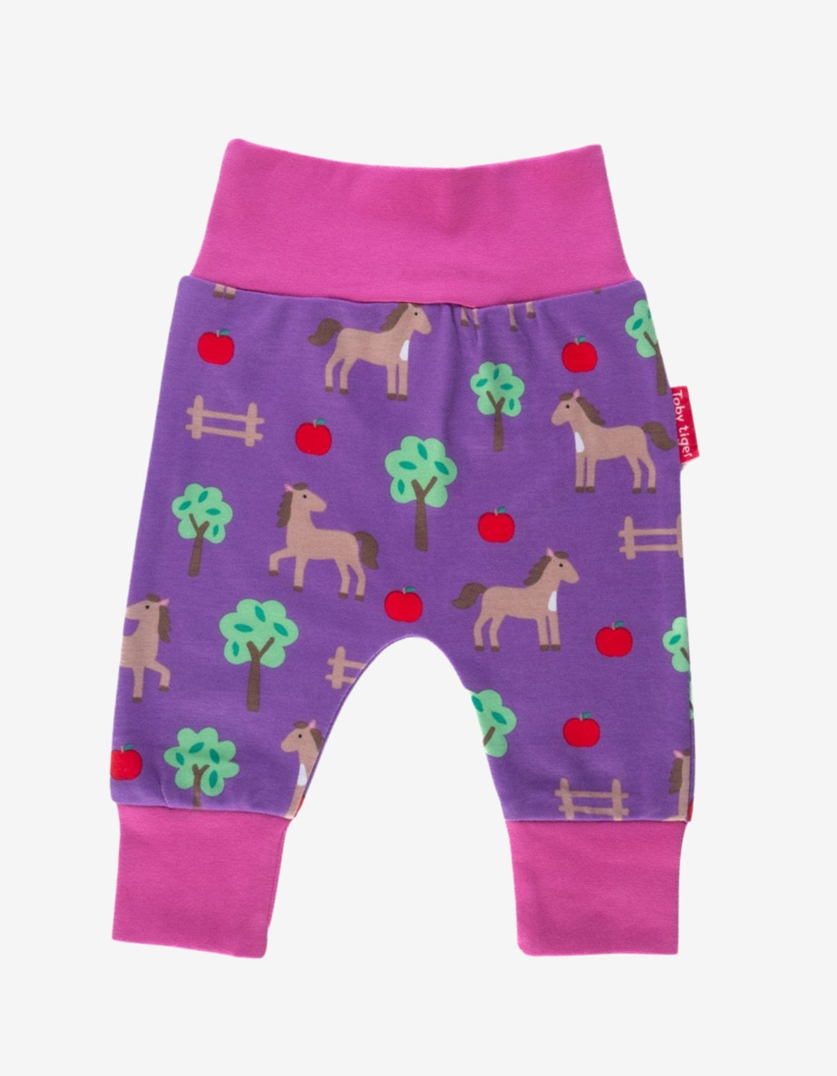 Toby Tiger Organic Horse Print Yoga Pants