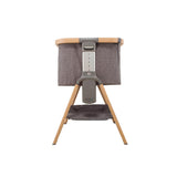 Tutti Bambini CoZee Bedside Crib - Oak and Charcoal