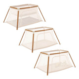 Tutti Bambini CoZee Go 3-in-1 Bassinet, Travel Cot & Playpen - Scandinavian Walnut/Ecru