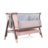 Tutti Bambini CoZee Luxe Bedside Crib - Walnut/Blush