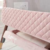 Tutti Bambini CoZee Luxe Bedside Crib - Walnut/Blush