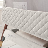 Tutti Bambini CoZee Luxe Bedside Crib - Walnut/Cream