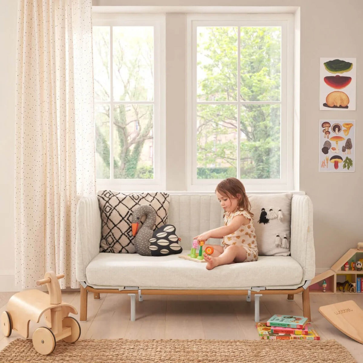 Tutti Bambini CoZee XL Complete Birth to 4+ Years Package - Scandinavian Walnut/Ecru