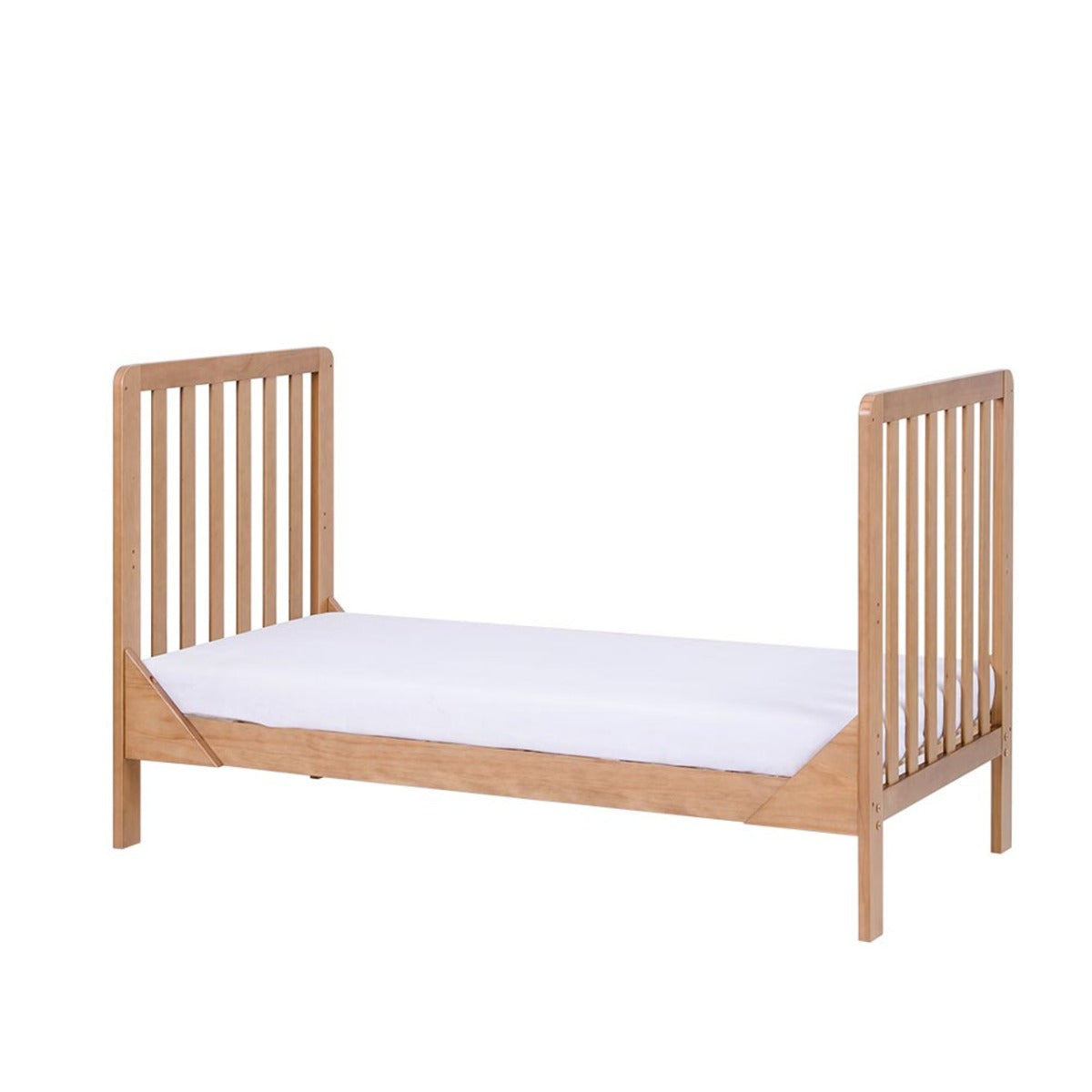 Tutti Bambini Malmo Cot Bed, Cot Top Changer and Mattress Bundle - Oak
