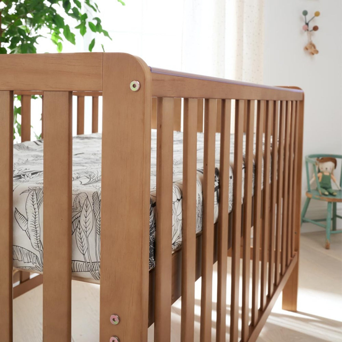 Tutti Bambini Malmo Cot Bed & Rio Furniture 2pc Set - Dove Grey/Oak