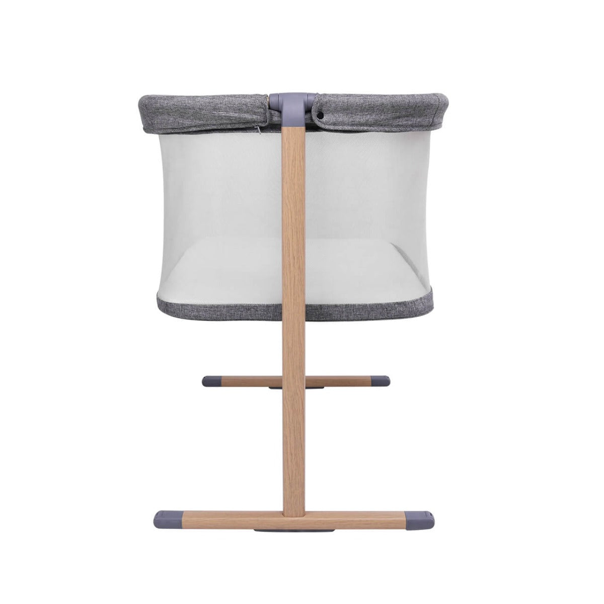 Tutti Bambini ZiZee Breathable Rocking Crib - Oak/Charcoal