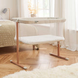 Tutti Bambini ZiZee Breathable Rocking Crib - Scandinavian Walnut/Ecru