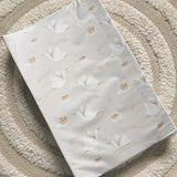 Anti-Roll Wedge Baby Changing Mat - Welcome Baby Print