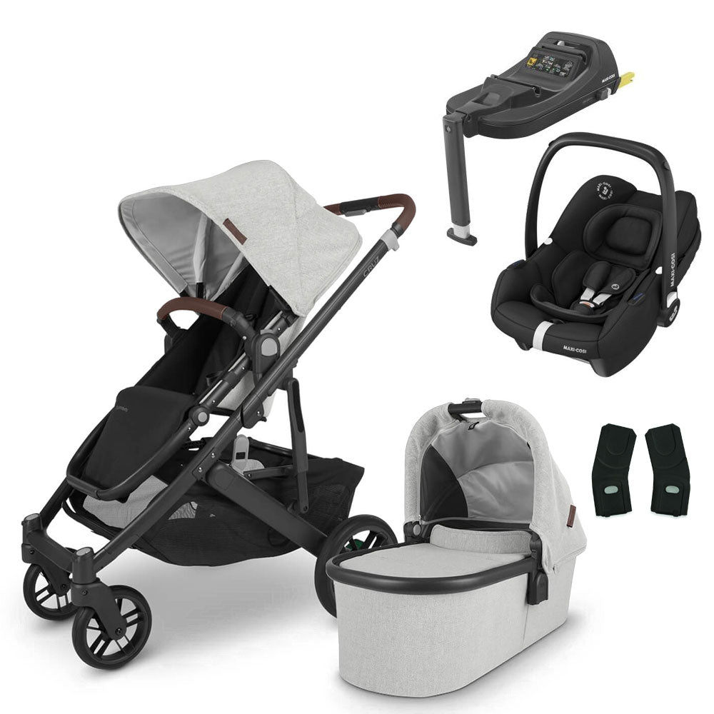 UPPAbaby CRUZ V2 Travel System with Maxi-Cosi Cabriofix iSize + Isofix Base