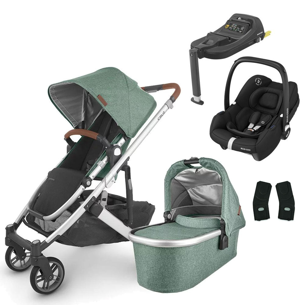 UPPAbaby CRUZ V2 Travel System with Maxi-Cosi Cabriofix iSize + Isofix Base