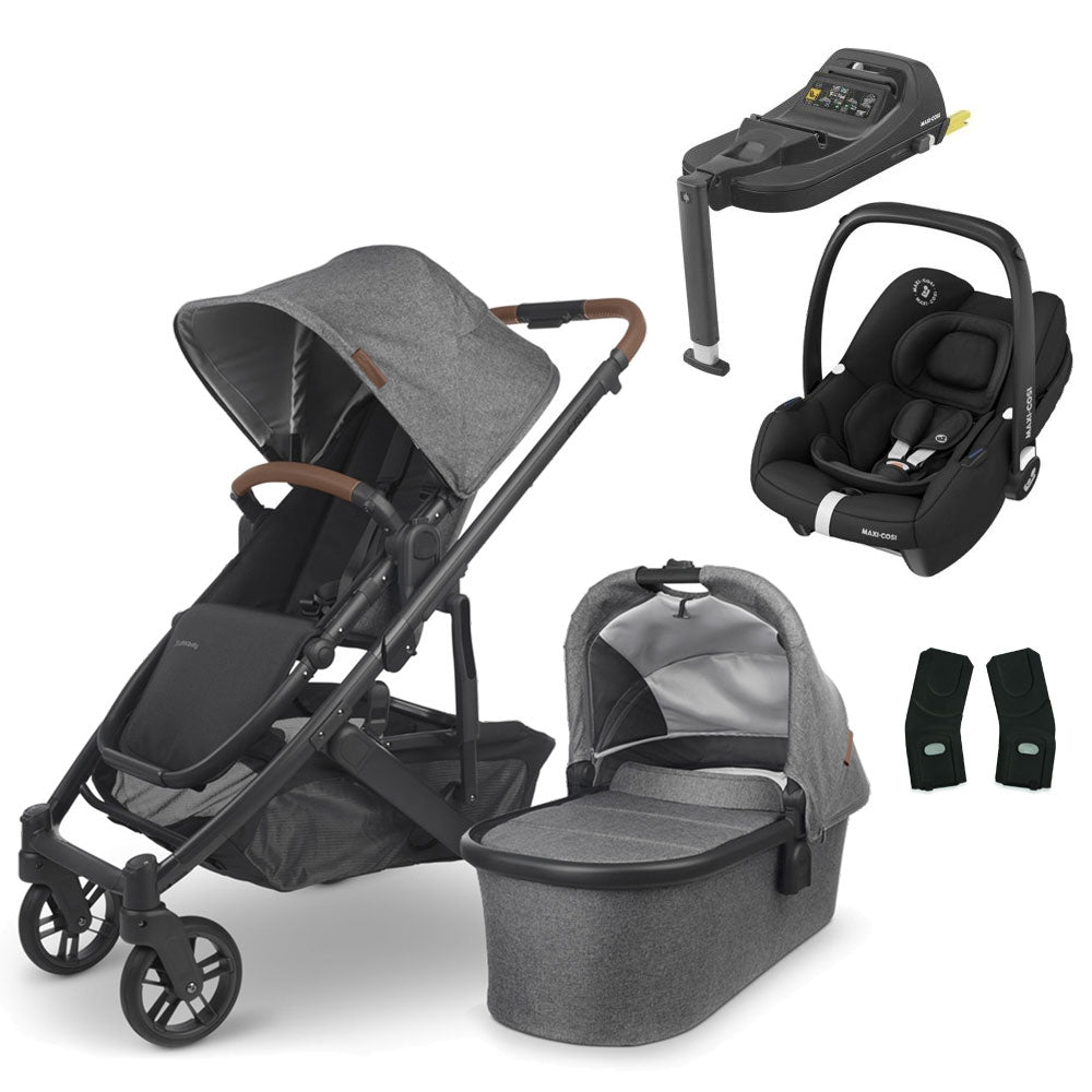 UPPAbaby CRUZ V2 Travel System with Maxi-Cosi Cabriofix iSize + Isofix Base