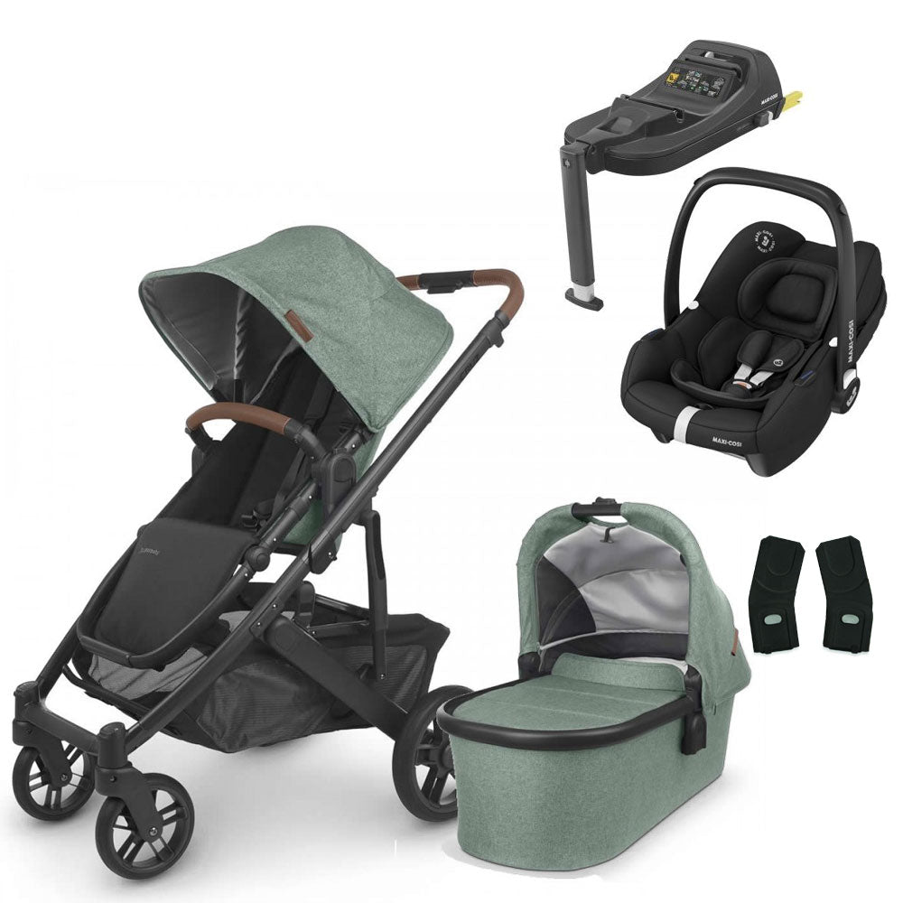 UPPAbaby CRUZ V2 Travel System with Maxi-Cosi Cabriofix iSize + Isofix Base