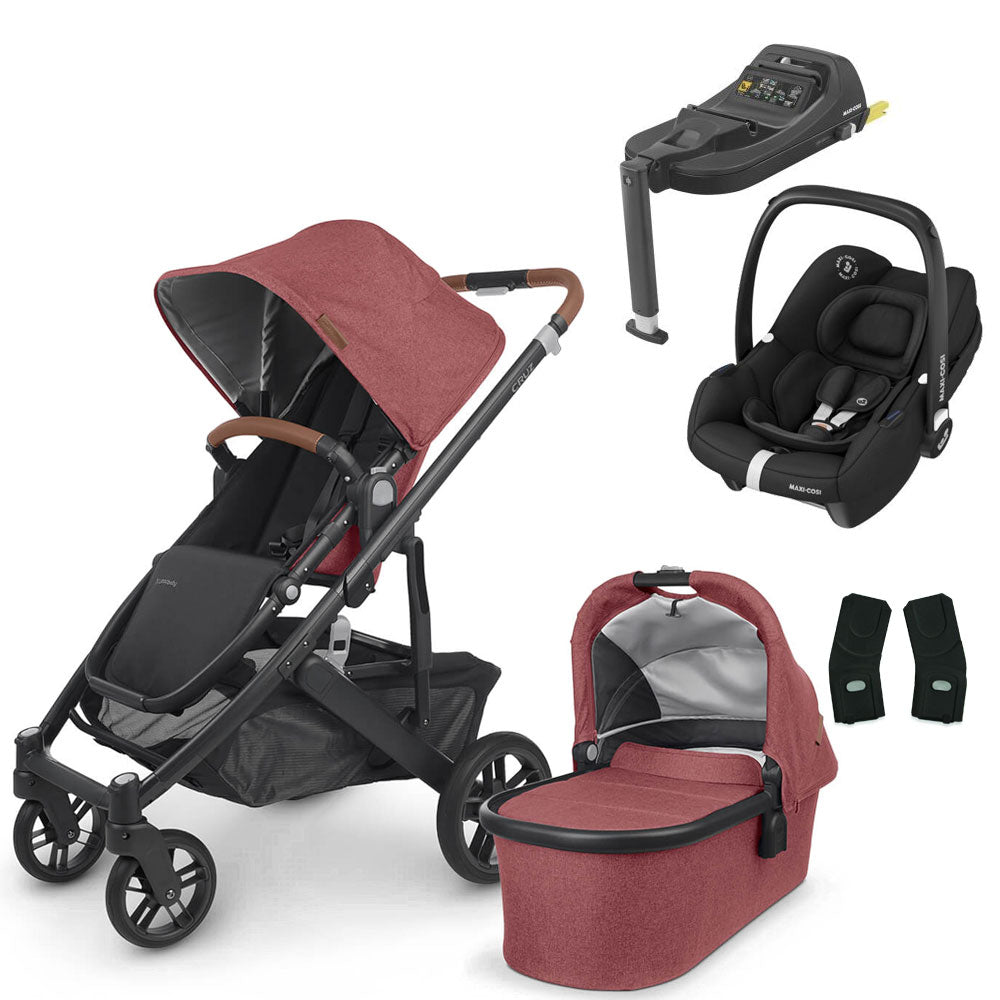 UPPAbaby CRUZ V2 Travel System with Maxi-Cosi Cabriofix iSize + Isofix Base