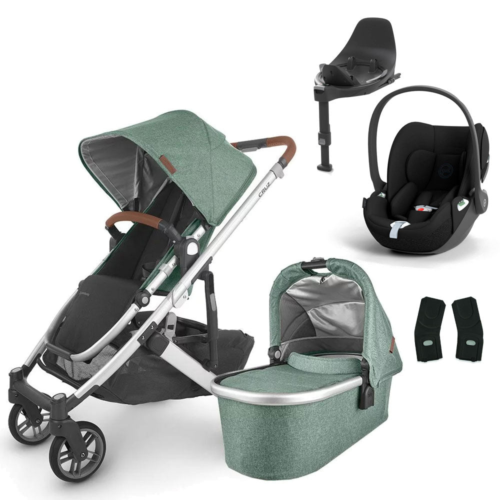 UPPAbaby CRUZ V2 Travel System with Cybex Cloud T + Rotating IsoFix Base
