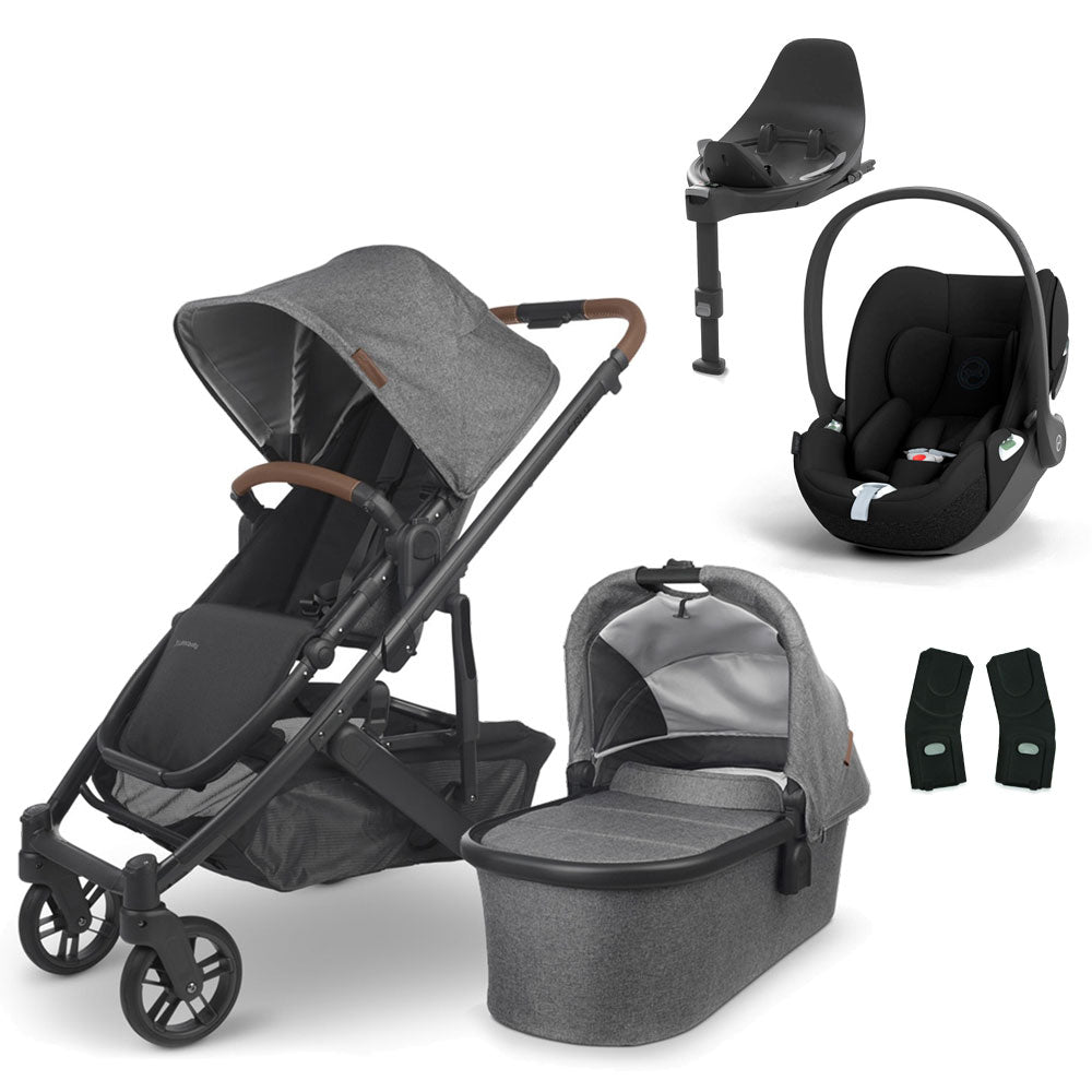 UPPAbaby CRUZ V2 Travel System with Cybex Cloud T + Rotating IsoFix Base