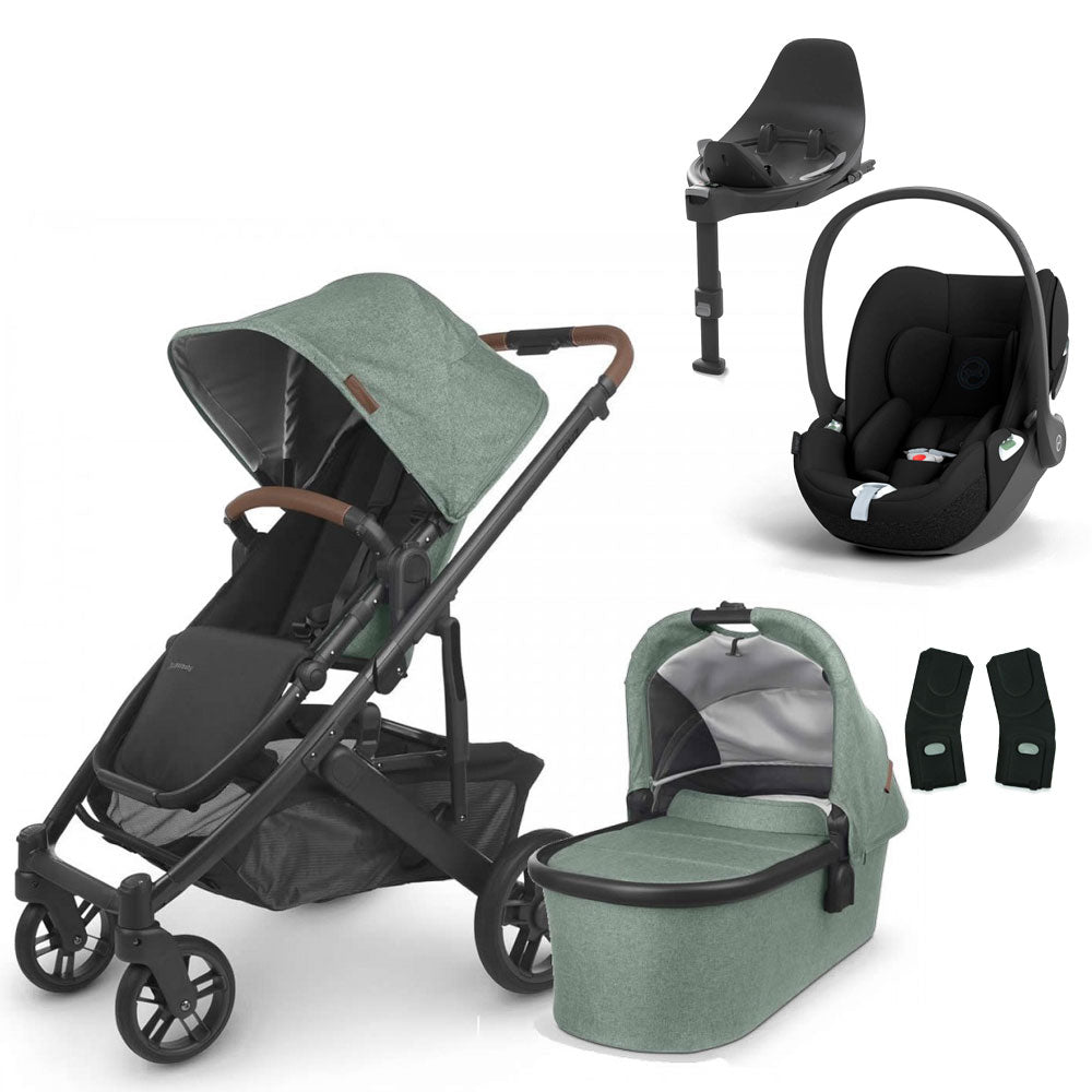 UPPAbaby CRUZ V2 Travel System with Cybex Cloud T + Rotating IsoFix Base
